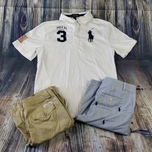 Polo by ralph lauren shorts shirt size 16